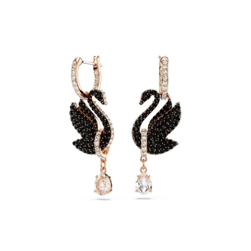 Swarovski Серьги "Лебедь" из искусственного кристалла для женщин