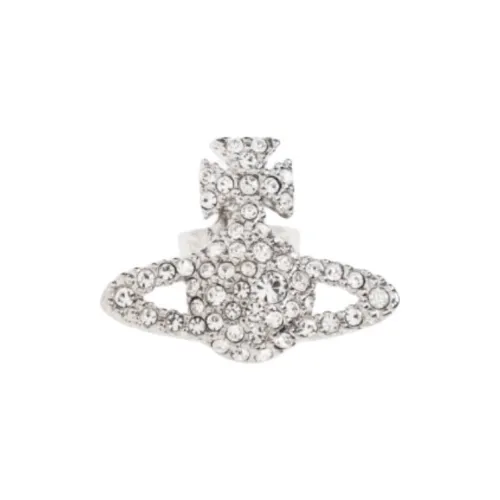 Vivienne Westwood 25 Spring Summer Латунь Серьги-кольца Серьги-гвоздики Одиночные Унисекс Серебряный