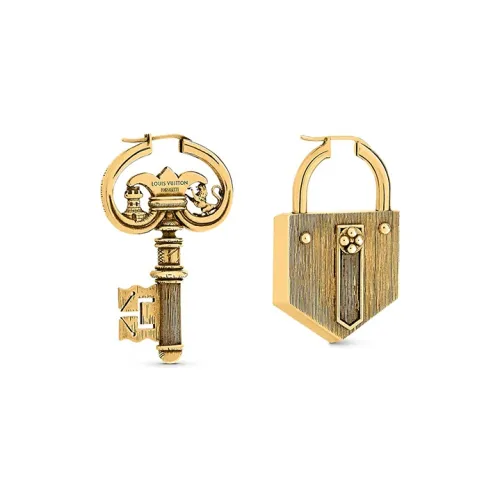 LOUIS VUITTON Металлические Серьги Золотые Женские