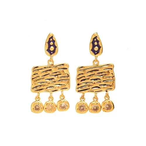 Fariya Серьги из меди с покрытием из 18-каратного золота женские