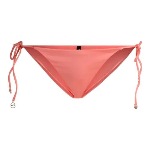 Hugo Boss Галстук Боковая сторона Bikini Bottoms с логотипом Украшение Нижнее белье Женские 1 шт Розовый