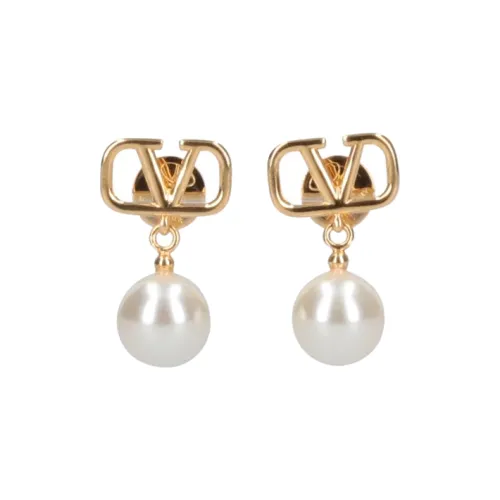 Valentino Brass Earrings Золотой Женские