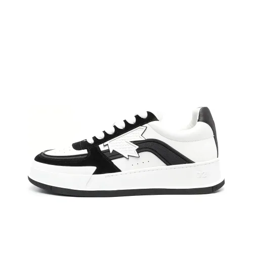 DSQUARED 2 Низкие кроссовки для скейтбординга Мужские Белые