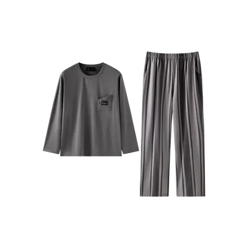 Meonsill Серые полосы C55321 1 Мужской Мужской Пижамные комплекты