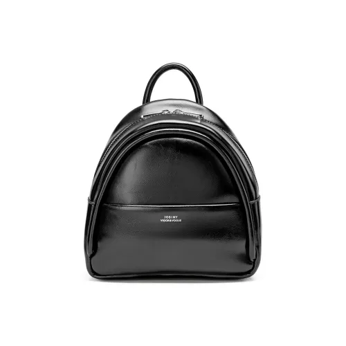 JOSINY ПУ (полиуретан) Carry Рюкзак Стандартный Женский Черный Экрю