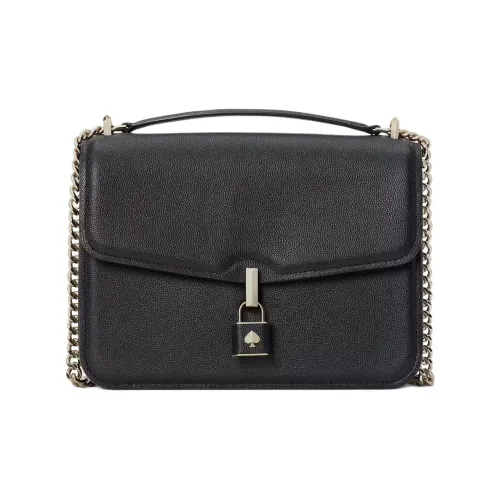 Kate Spade Locket Зернистая текстура кожа личи кожа портативный сумка через плечо сумка на плечо женская черный