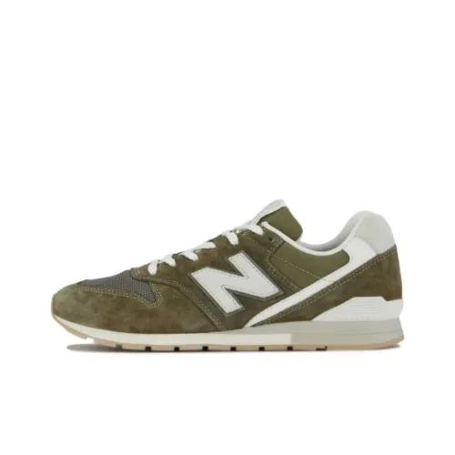 New Balance NB 996 Амортизация Износостойкий Низкий Топ Беговые кроссовки Унисекс Белый Зеленый