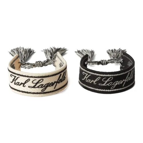 KARL LAGERFELD Полиэстер Браслеты Женские Черный Белый
