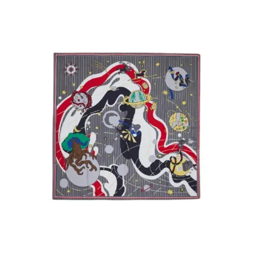 THOM BROWNE Шелковые шарфы для женщин