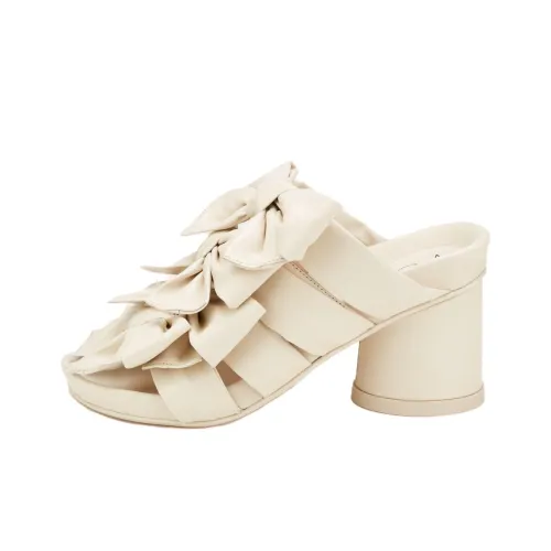 AGL Слипоны 6,5 см Женские Бежевые