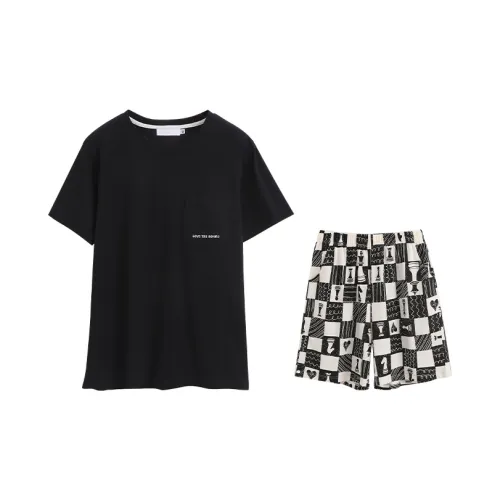 Huggy Kissy Пижамный комплект Мужской Таинственный черный