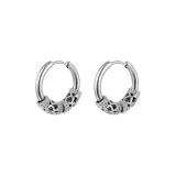 Серебряные серьги-спирали, пара