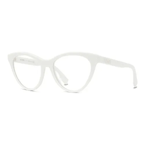 FENDI Ацетатные оправы для очков "Кошачий глаз" Женские Белые