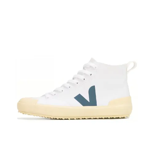 VEJA Nova High Топ Стильные Скейтбординги Унисекс Белый Синий