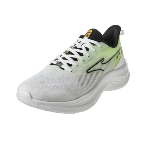 Erke Амортизация Износостойкие Низкие Кроссовки для Бега Мужские Белые Зеленые