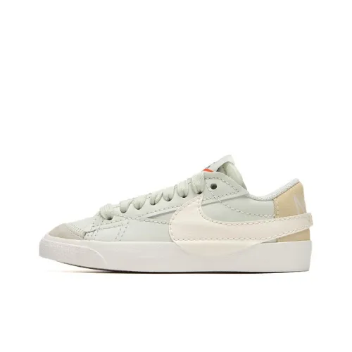 Nike Blazer Low '77 Jumbo Slip Resistant Abrasion Resistant Low Топ Скейтборд Кроссовки Женские Белый Зеленый