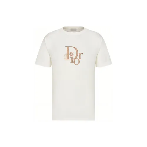 DIOR Белая Мужская T-Рубашка