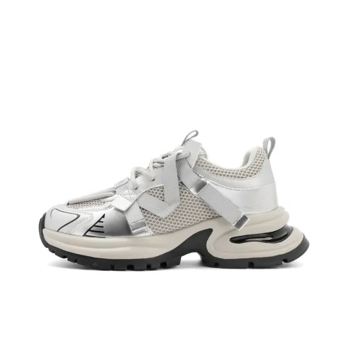 Белль Низкий Топ Кроссовки с Толстой Подошвой 5 см Женские