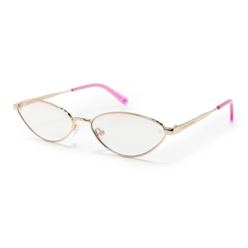 CHIARA FERRAGNI Металл Кошачий глаз Оправы для очков Женские Золото