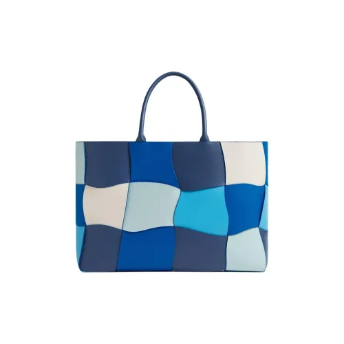 Bottega Veneta Arco Телячья кожа Тоут Сумка Сумка для покупок Сумка Большая Мужская Многоцветная