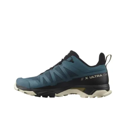 X Ultra 4 x Salomon X Ultra 4 Амортизация Износостойкий Низкий Топ Уличная Обувь Мужская Черный Синий