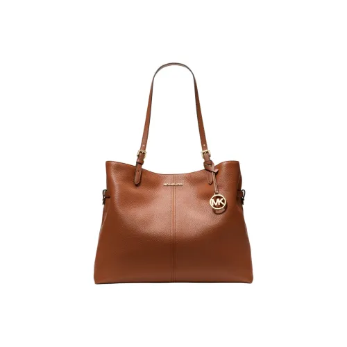 MICHAEL KORS Leno Кожа Тоут Сумка Сумка для покупок Сумка Сумка через плечо Большая Женская Коричневая