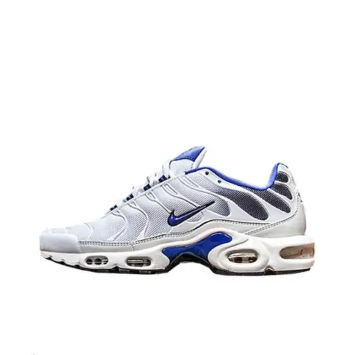 Nike Air Max Plus Low Топ Беговые кроссовки Унисекс Серебристо-синие