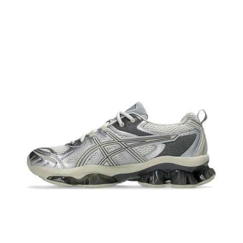 ASICS Гель Quantum KINETIC Slip Resistant Abrasion Resistant Дышащий Низкий Топ Беговые кроссовки Мужские Бежевый Серебристый Серый