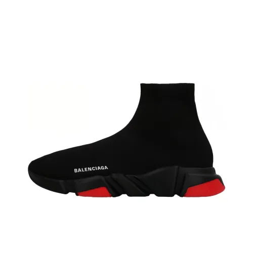 Balenciaga Speed High Топ Повседневная обувь Мужская Черный Красный