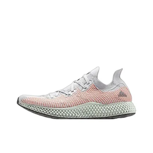 Adidas Alphaedge 4D Амортизация Износостойкие Низкие Кроссовки для Бега Унисекс Белый Зеленый