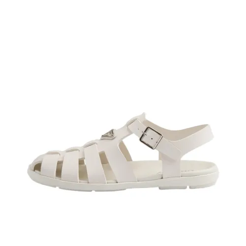 PRADA Резиновые сандалии в римском стиле Мужские Белые