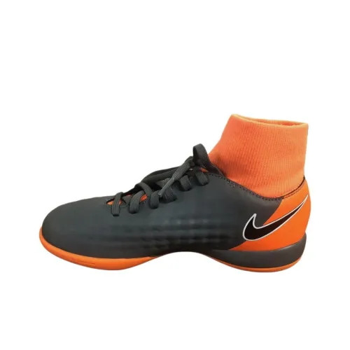 Nike Magista Obra 2 IC IN Амортизация Износостойкие футбольные бутсы для мужчин черный и оранжевый