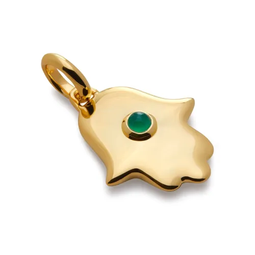 Monica Vinader Экологичный Переработанный 18K Золото Покрытый Серебряный Агат Подвески Женские Золото