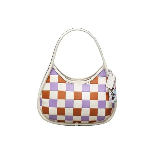 Coachtopia Ergo Утонченный кожа одно плечо сумка средний женский мел с радужкой