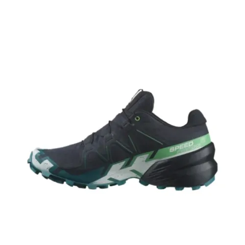 SALOMON Крест Амортизация Износостойкий Низкий Топ Уличная Обувь Мужская Черная