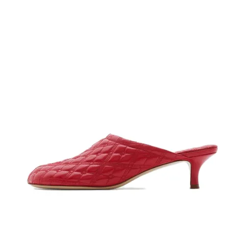 Burberry Тихий Домашние тапочки Женские Алый