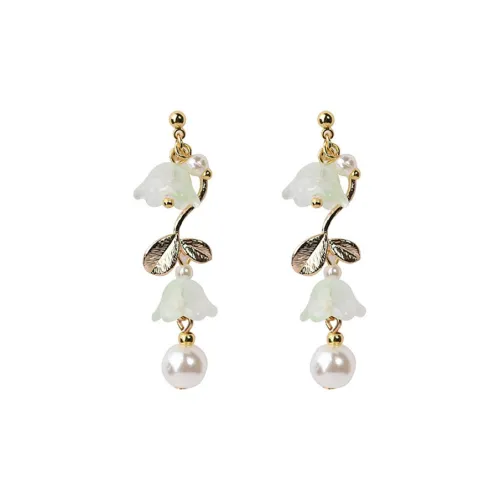 YUOFFICIAL Серьги из нефрита с цветной глазурью Женские с цветной глазурью