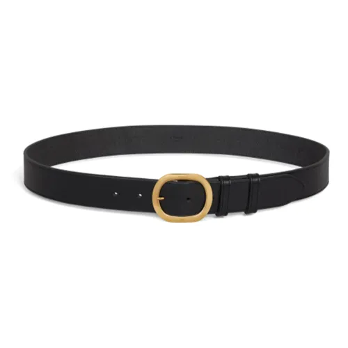 CELINE Ремни из коровьей кожи женские черные ширина 3,5 см