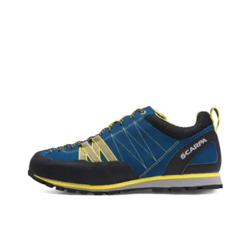 SCARPA Беговые кроссовки Низкий верх Синий/Желтый Унисекс