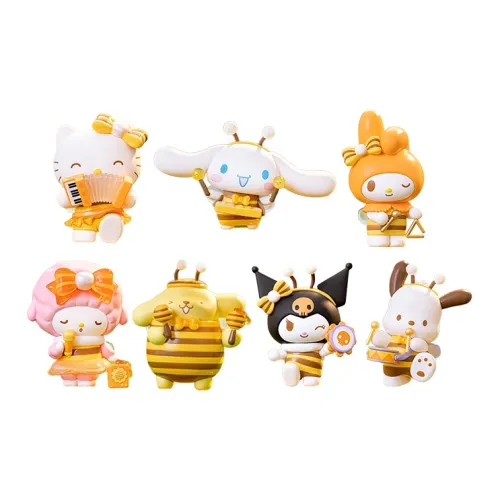 TOP TOY Санрио Пчелка Concert Kuromi Hello Kitty Слепые коробки Single Mystery Коробка Целая коробка 6 шт