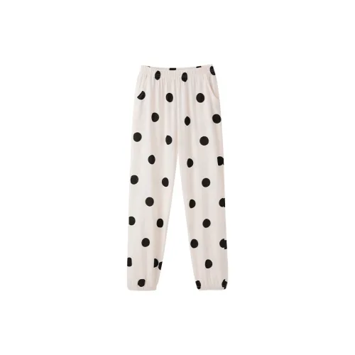 Huggy Kissy Пижамные штаны Женские Луна Желтый