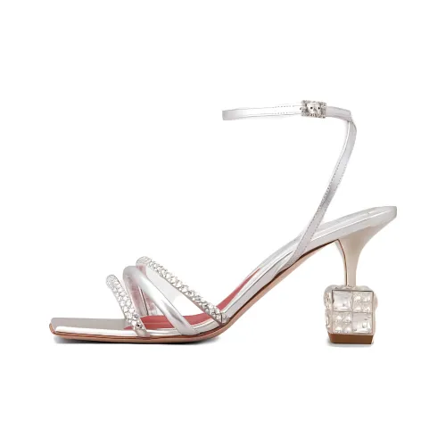 Roger Vivier One Ремень Сандалии Женские Серебряные