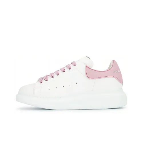 Alexander McQueen Oversized Sneaker Larry Low Топ Стильные Скейтбординги Женские Розовый Ласточкин хвост