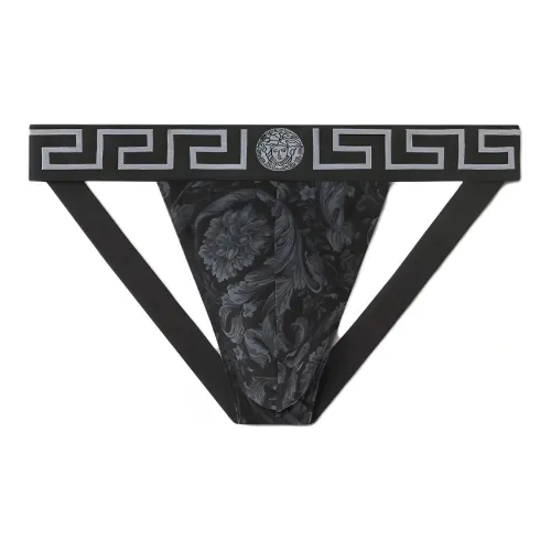 VERSACE 1 Пачка Черные Мужские Трусики-Бикини