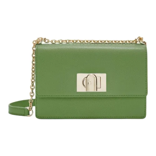 Furla 1927 Collection Кожа Сумка через плечо Сумка на плечо Мини Женская Зеленая