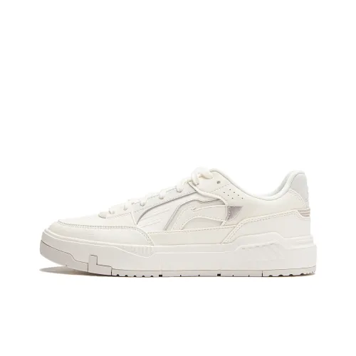 LiNing Common 80s Противоскользящие амортизаторы низкие кеды для скейтбординга Мужской Айвори