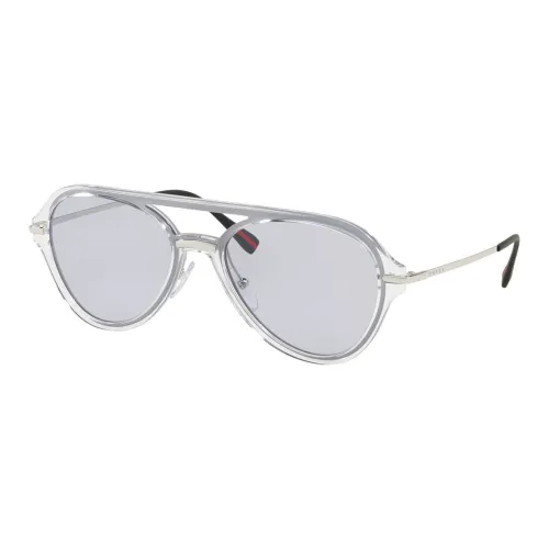 PRADA Пластик Aviator Солнцезащитные очки Мужские Серые