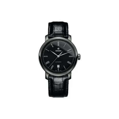 RADO Автоматический Механический Механизм Мужские Часы DiaMaster Collection 41 мм Черные