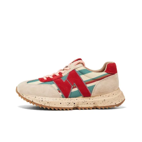 D Fuse SCANDINAVIA Женская обувь Cortez Обувь Легкий Покрытие Низкий Топ Кэжуал Женские Абрикосово-красный