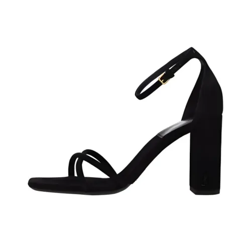SAINT LAURENT LOULOU One Ремешок Сандалии Женские Черные